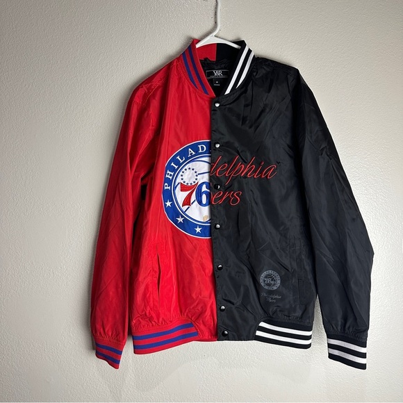 Young And Reckless Philadelphia Sixers Jacket Vintage Size Medium - Picture 1 of 11